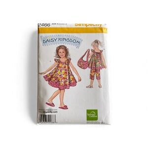 Daisy Kingdom Sewing Pattern for Girls' Dress and Bag